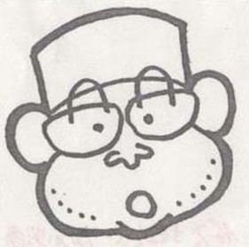 たのい農園の主の似顔絵 たのい農園の主の似顔絵