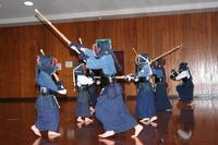 スポーツ少年団の剣道の練習写真