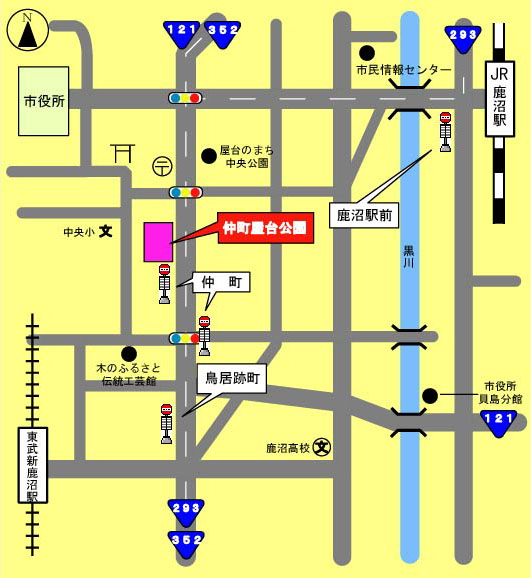 仲町屋台案内図