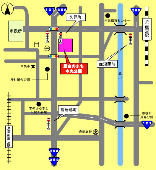 銀座2丁目屋台案内図 