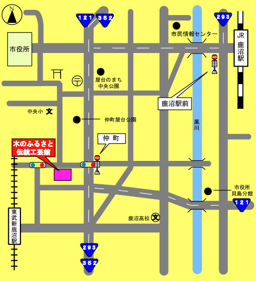 石橋町屋台案内図 