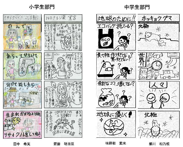 エコライフ4コマまんがコンテスト 結果発表 鹿沼市公式ホームページ