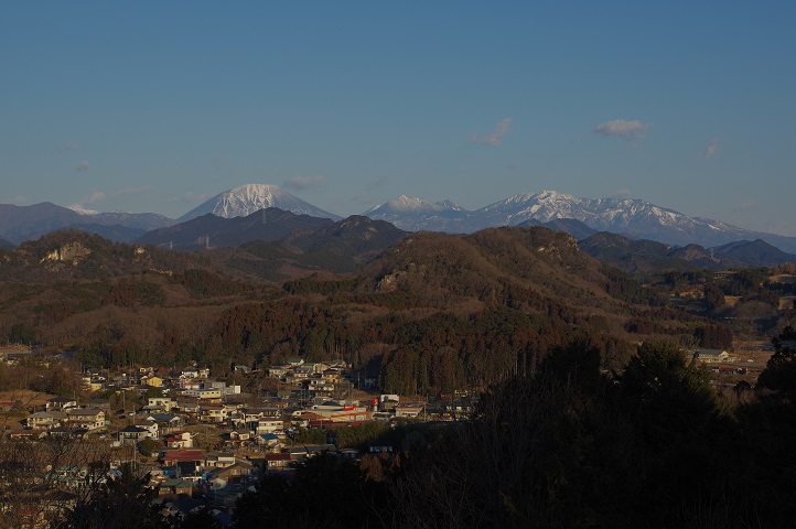 山頂から望む日光連山