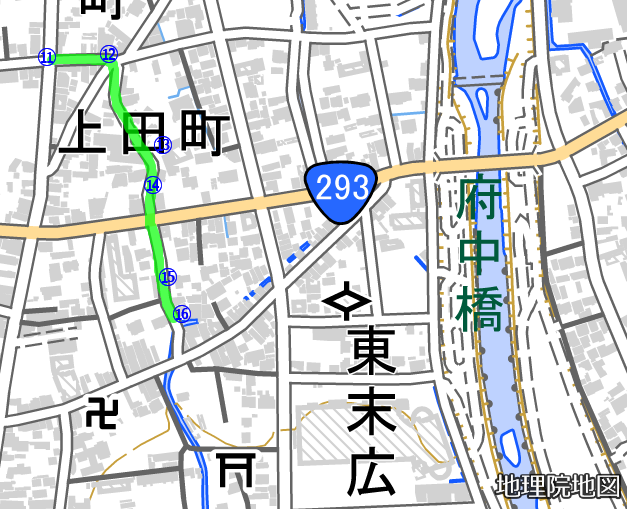 上田町の地図 上田町の地図