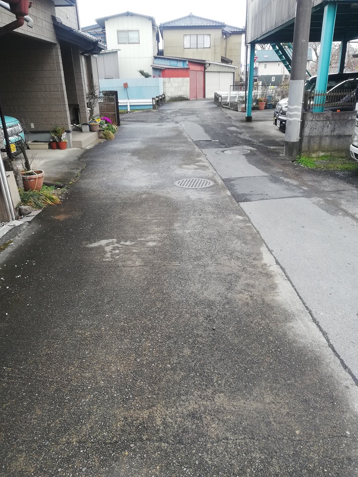 国道から木島用水扇橋へ 国道から木島用水扇橋へ