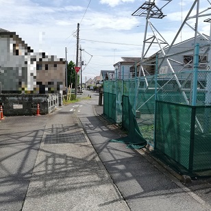 押原神社の東鉄塔横を抜けてさらに南下していく