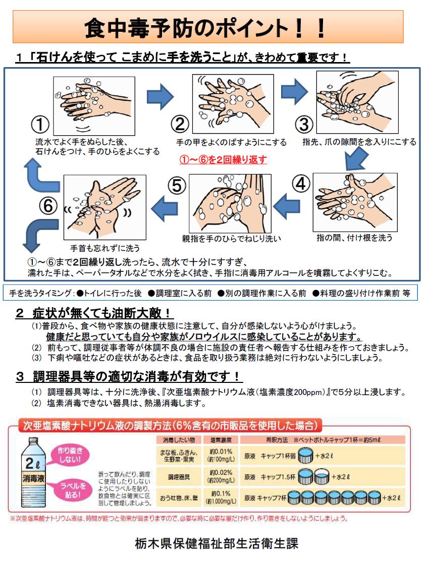 石鹸を使ってこまめに手を洗うことが大切です。