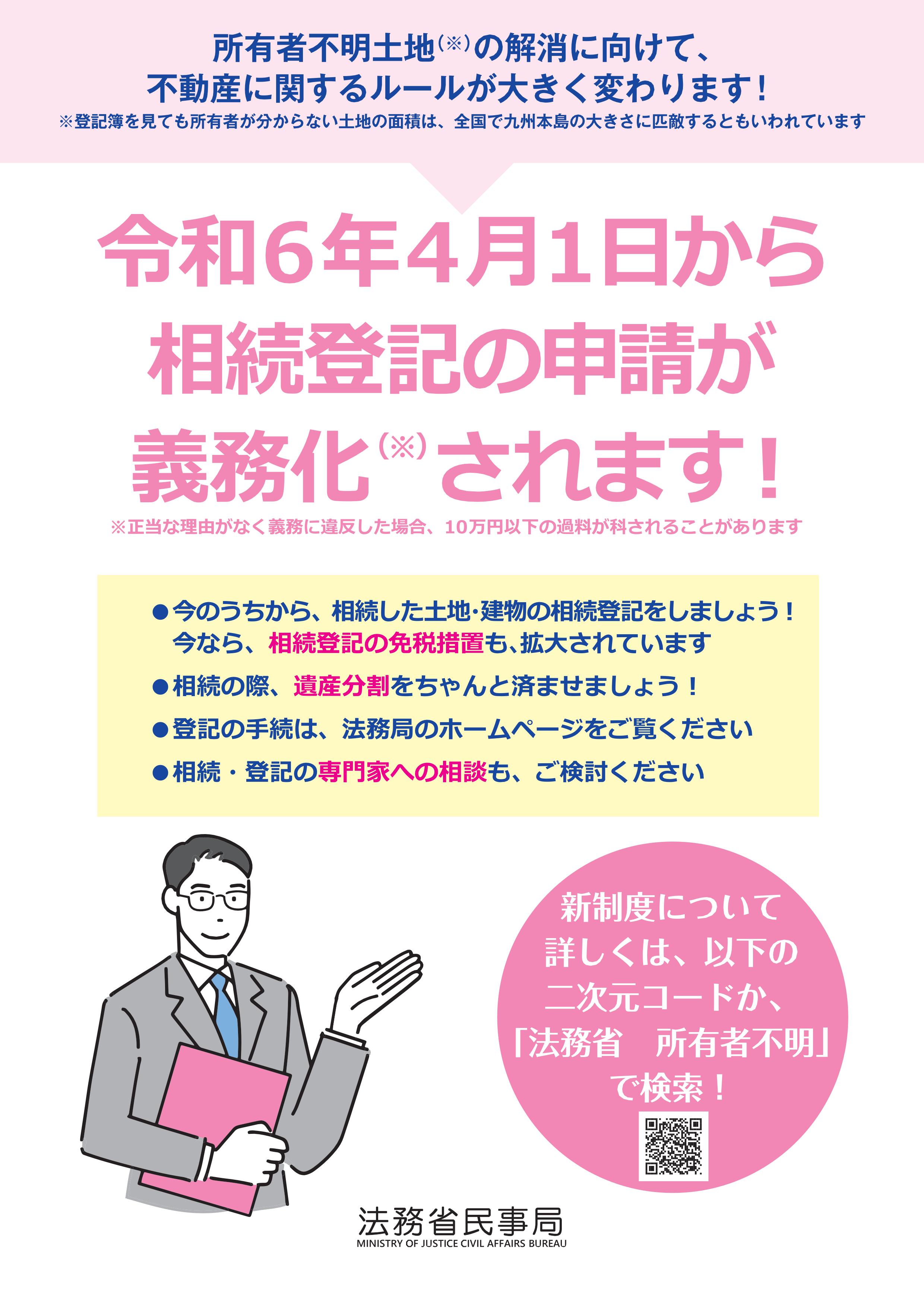 相続登記義務化リーフレット表