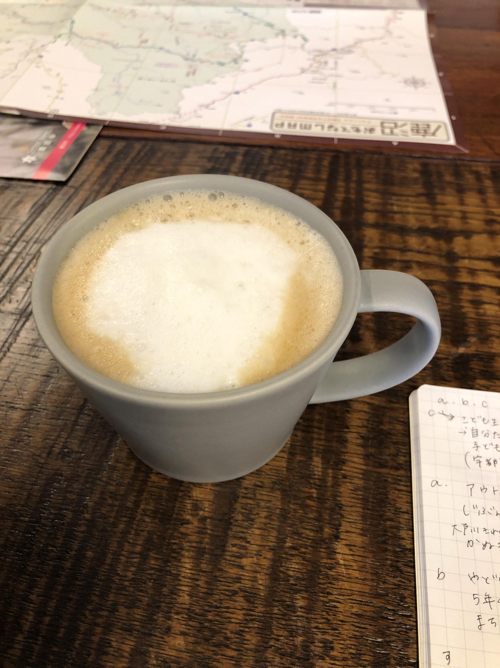 移住者交流サロンで飲んだ銀座コーヒーのドリンク