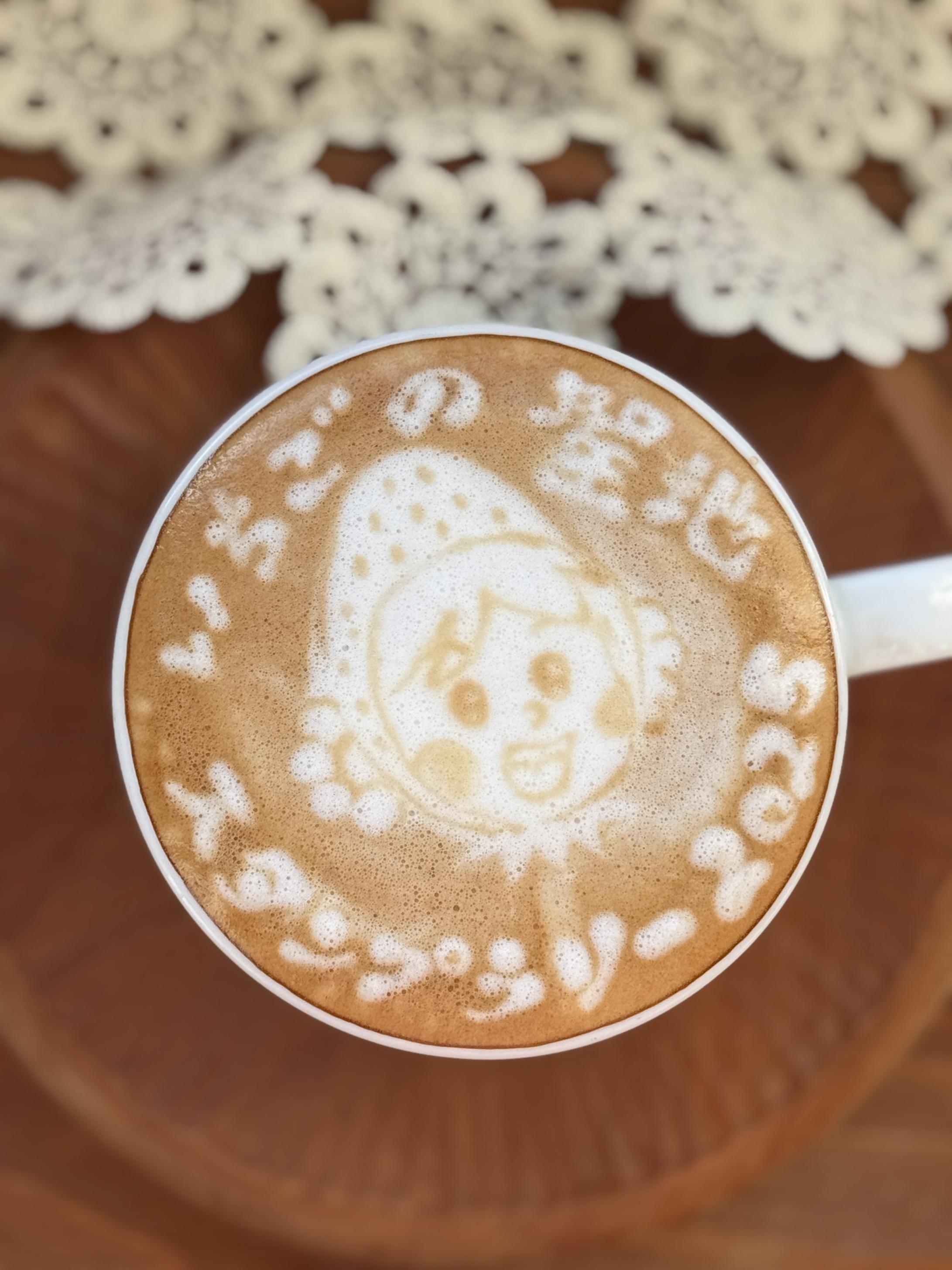 53.いちごスタンプラリーラテアート