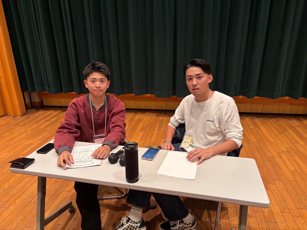 今年度の実行委員長、前年度の実行委員長 今年度の実行委員長、前年度の実行委員長