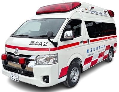 寄贈いただいた救急車