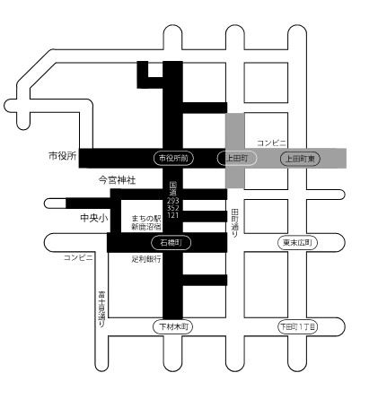 ぶっつけ交通規制略図