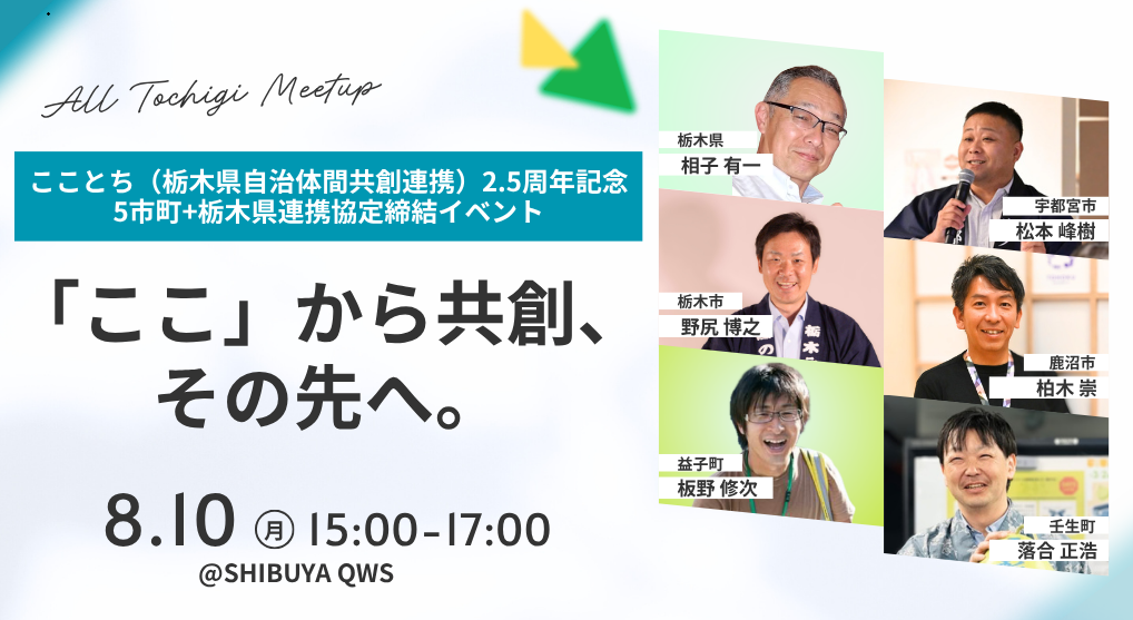こことち2.5周年記念 5市町＋栃木県連携協定締結イベント